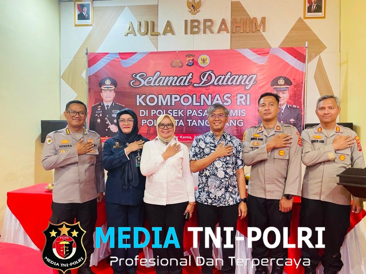 Kapolsek Pasar Kemis Sambut Kunker Tim Kompolnas Award Tahun 2025
