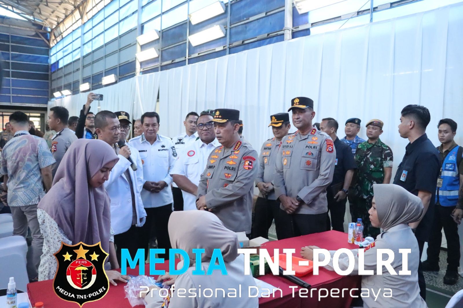 Kapolresta Tangerang Dampingi Kapolri dan Kapolda Banten pada Kegiatan Bakti Kesehatan dan Donor Darah di PT Adis Balaraja