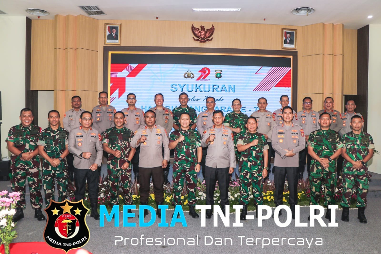 Do’a dan Syukuran, TNI Beri Kejutan di Hari Bhayangkara ke-79 kepada Polres Metro Tangerang Kota
