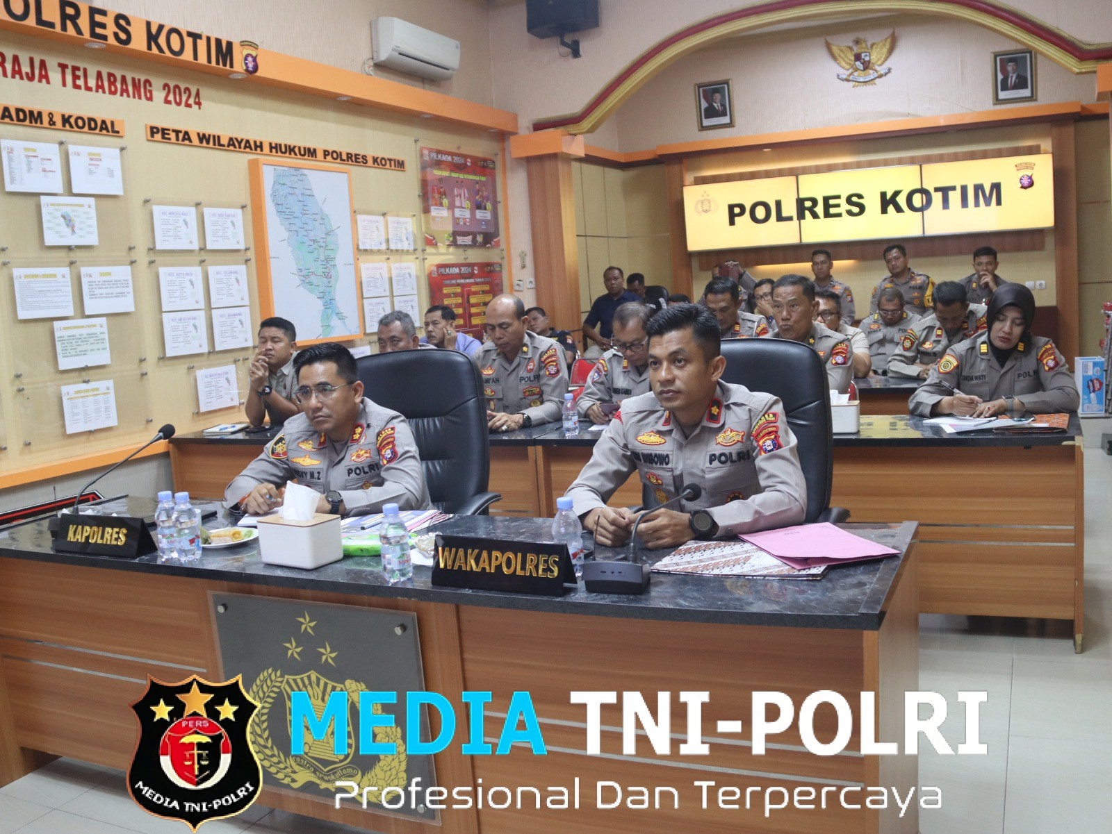 Kapolres Kotim Mengikuti Zoom Meeting dipimpim Kapolda Kalteng Terkait Sitkamtibmas, Ketahanan Pangan dan Pembangunan SPPG