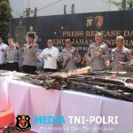 Polda Sumsel Musnahkan 614 Pucuk Senjata Api Rakitan Hasil Operasi Senpi Musi 2025