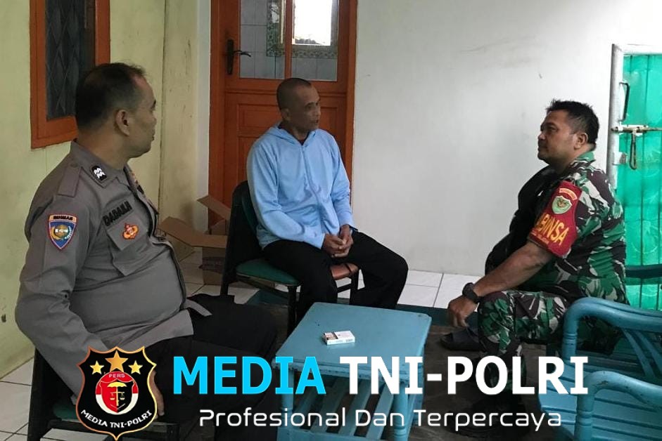 Sinergitas TNI-Polri, Bhabinkamtibmas dan Babinsa Sambangi Warga Desa Tugu Selatan Berikan Edukasi Kamtibmas