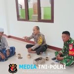 Sinergitas TNI Polri Polsek Dramaga dan Babinsa Sambang Tokoh Agama Ajak Jaga Kondusifitas Cegah Gangguan Kamtibmas