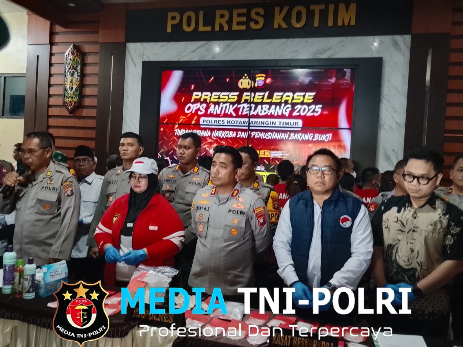 Polres Kotim Amankan 34 Orang Kasus Narkoba 29 Laki-Laki dan 5 Perempuan