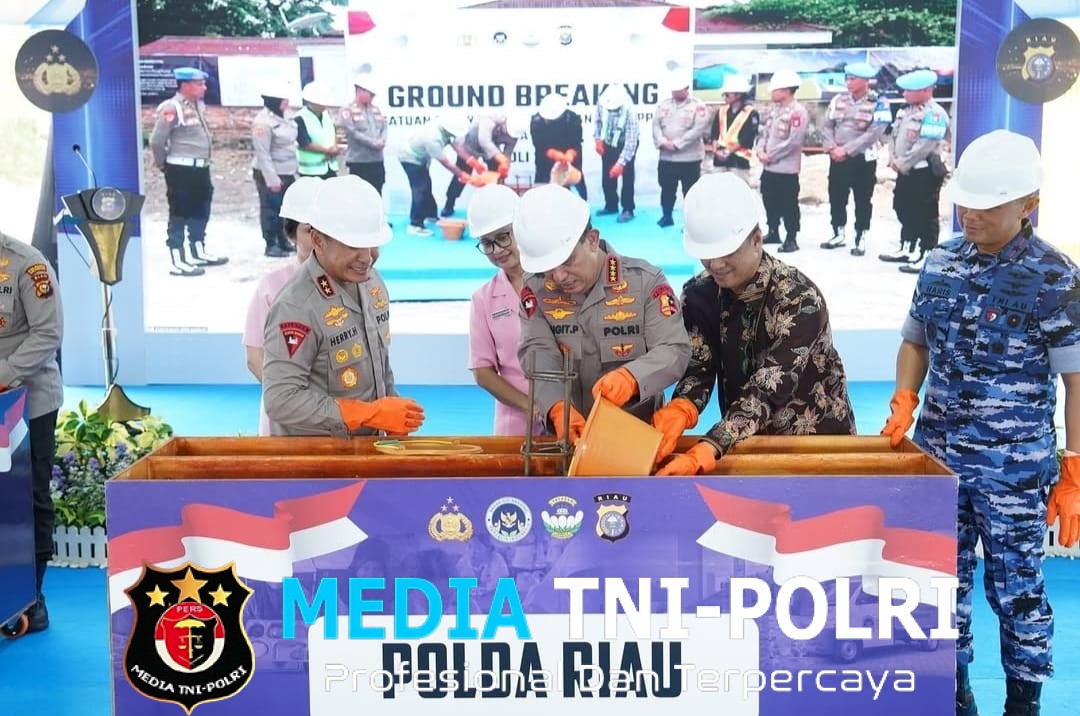 Dukung Penuh Program MBG, Kapolri Hadiri Groundbreaking 9 SPPG Polda Riau