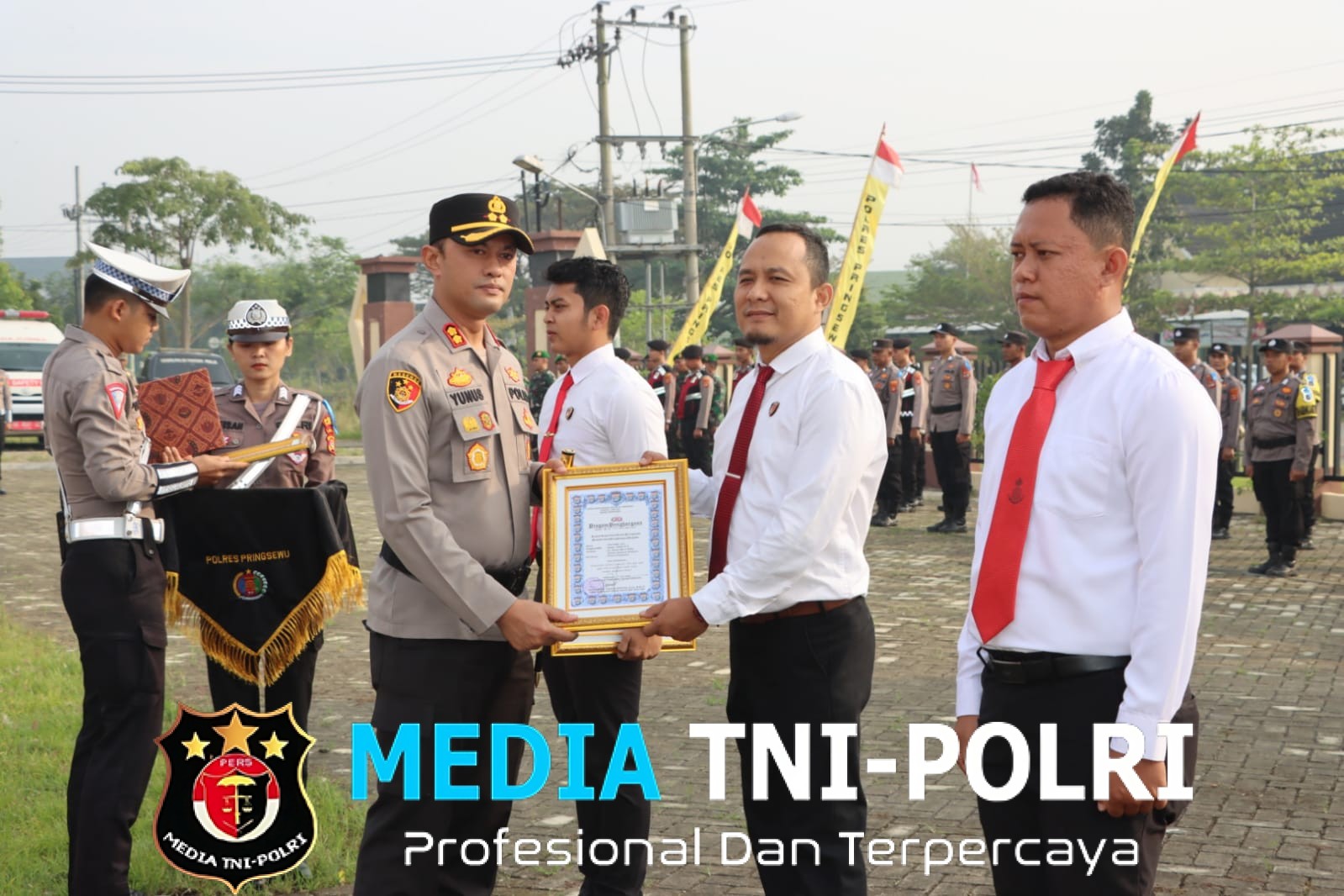 Tuntas Tangani Kasus yang Jadi Sorotan, 30 Polisi Pringsewu Diganjar Penghargaan