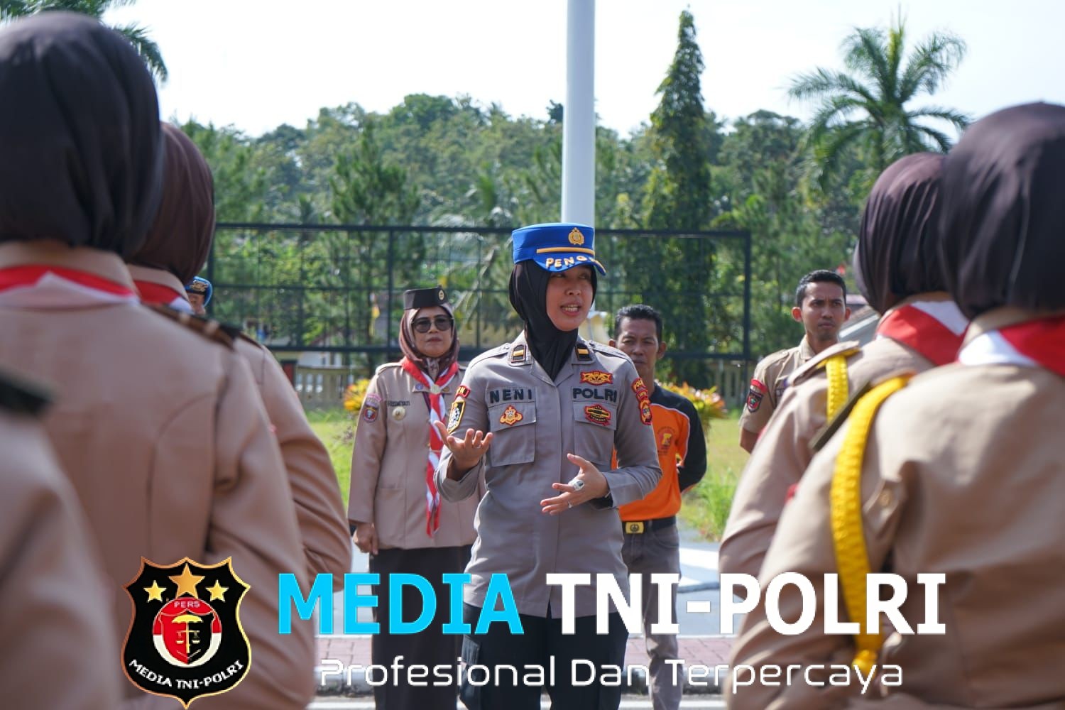 Polsek Kalirejo Fasilitasi Pembinaan Karakter Saka Bhayangkara melalui Kunjungan ke SPN Polda Lampung