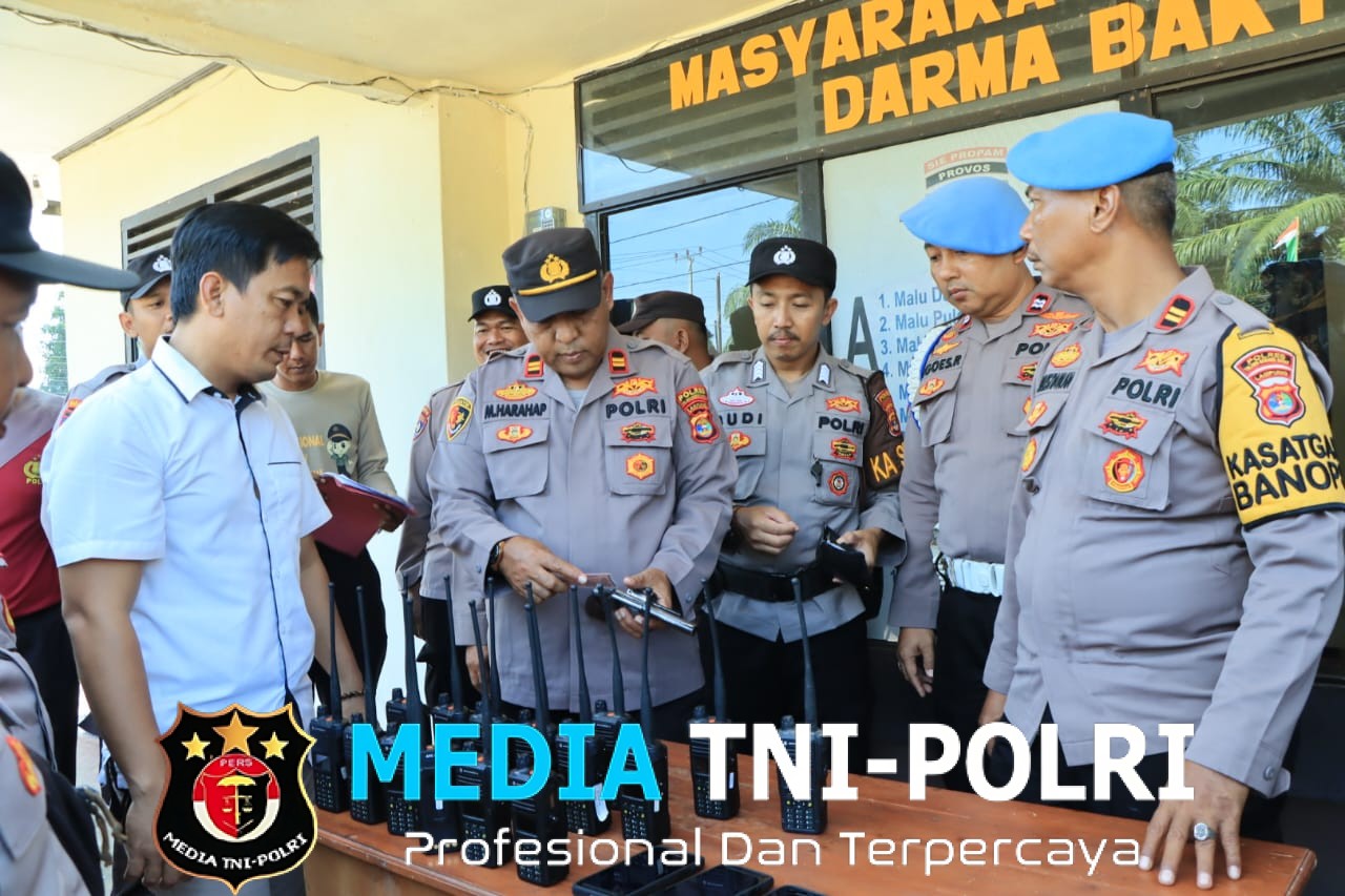 Gaktiblin Personil, Sipropam Polres Tulang Bawang Barat Cek Inventaris Ranmor Dan Senpi Jajaran Polsek