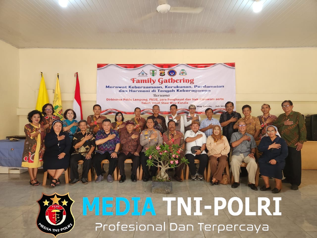 Polda Lampung Gelar Family Gathering Bersama Tokoh Lintas Agama Jaga Harmoni di Tengah Keberagaman