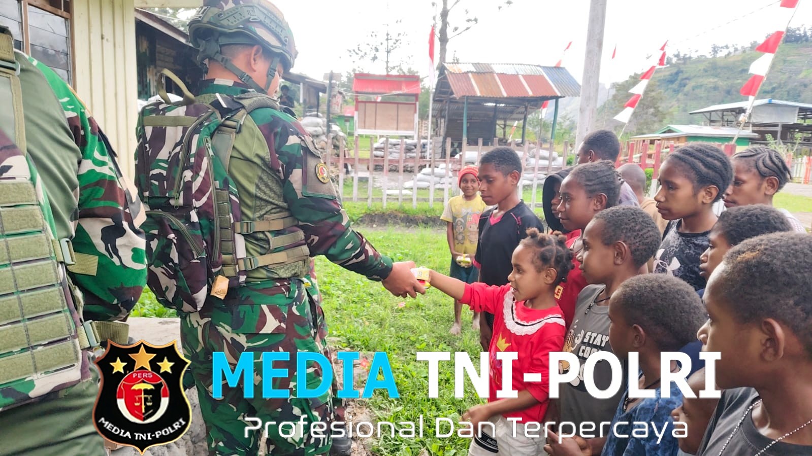 Selaras Berbagi Satgas Yonif 521/DY Gelar Binter Terbatas di Pos Kurima