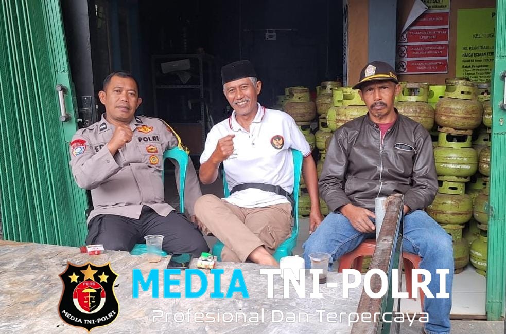 Sambang dialogis Bhabinkamtibmas Desa Tugu Utara, berikan himbauan kamtibmas kepada warga