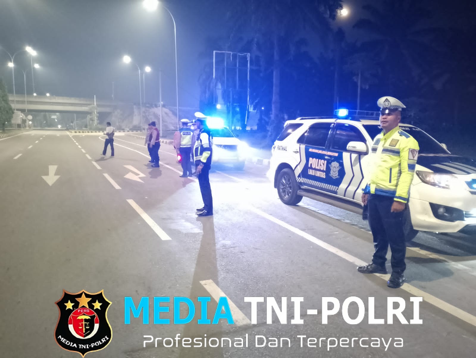 Polres Langkat Kerahkan Personel Lakukan Patroli Malam Hari Antisipasi 3C dan Premanisme