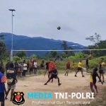 Pos Bamusbama Gelar Pertandingan Persahabatan Bersama Masyarakat Untuk Mempererat Hubungan