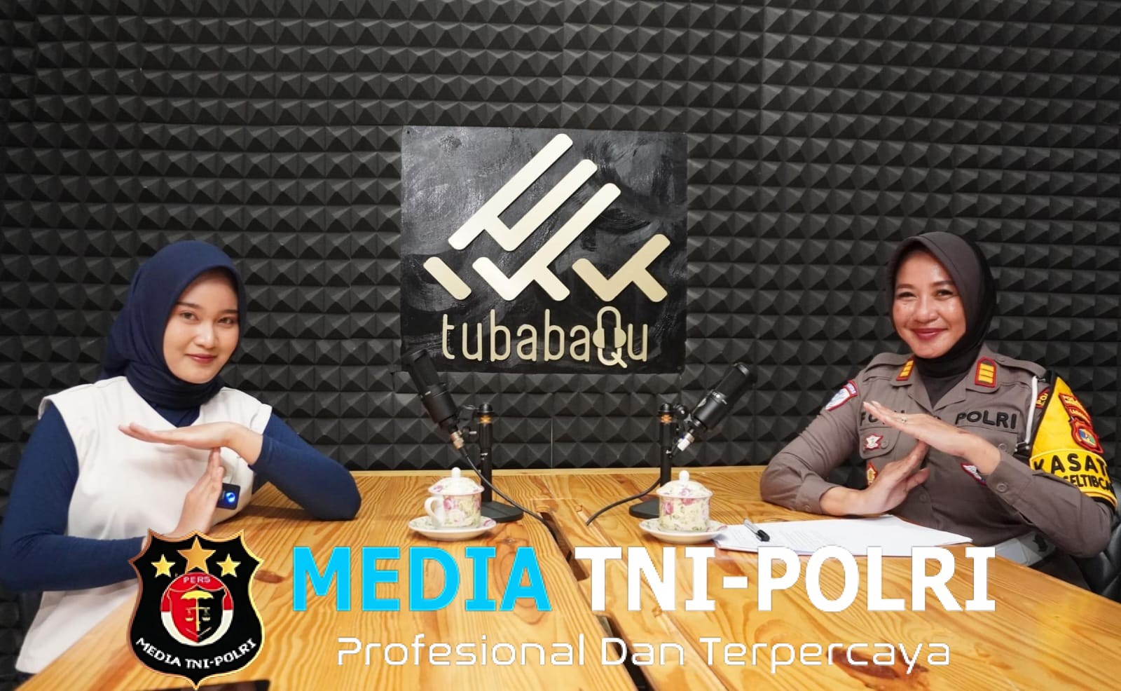 Satlantas Polres Tulang Bawang Barat Sosialisasi Tertib Berlalu Lintas Lewat Studio Radio Streaming Tubabaqu, Sukseskan Operasi Patuh Krakatau 2025