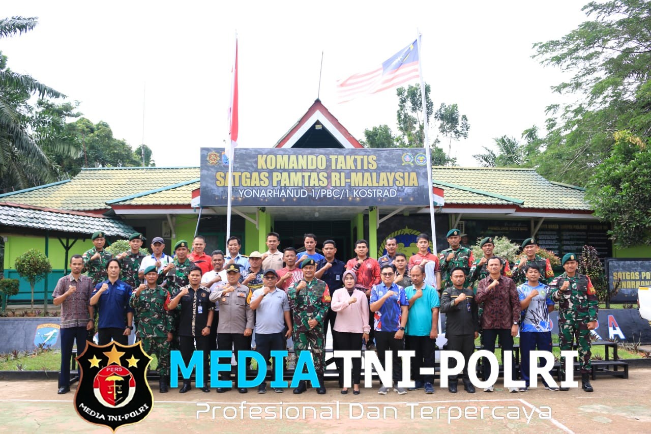 Dansatgas Pamtas RI-Malaysia Yonarhanud 1 Kostrad Letkol Arh Andy Qomarudin, Jalin Sinergi dengan Forkopimcam dan Stakeholder di Wilayah Entikong