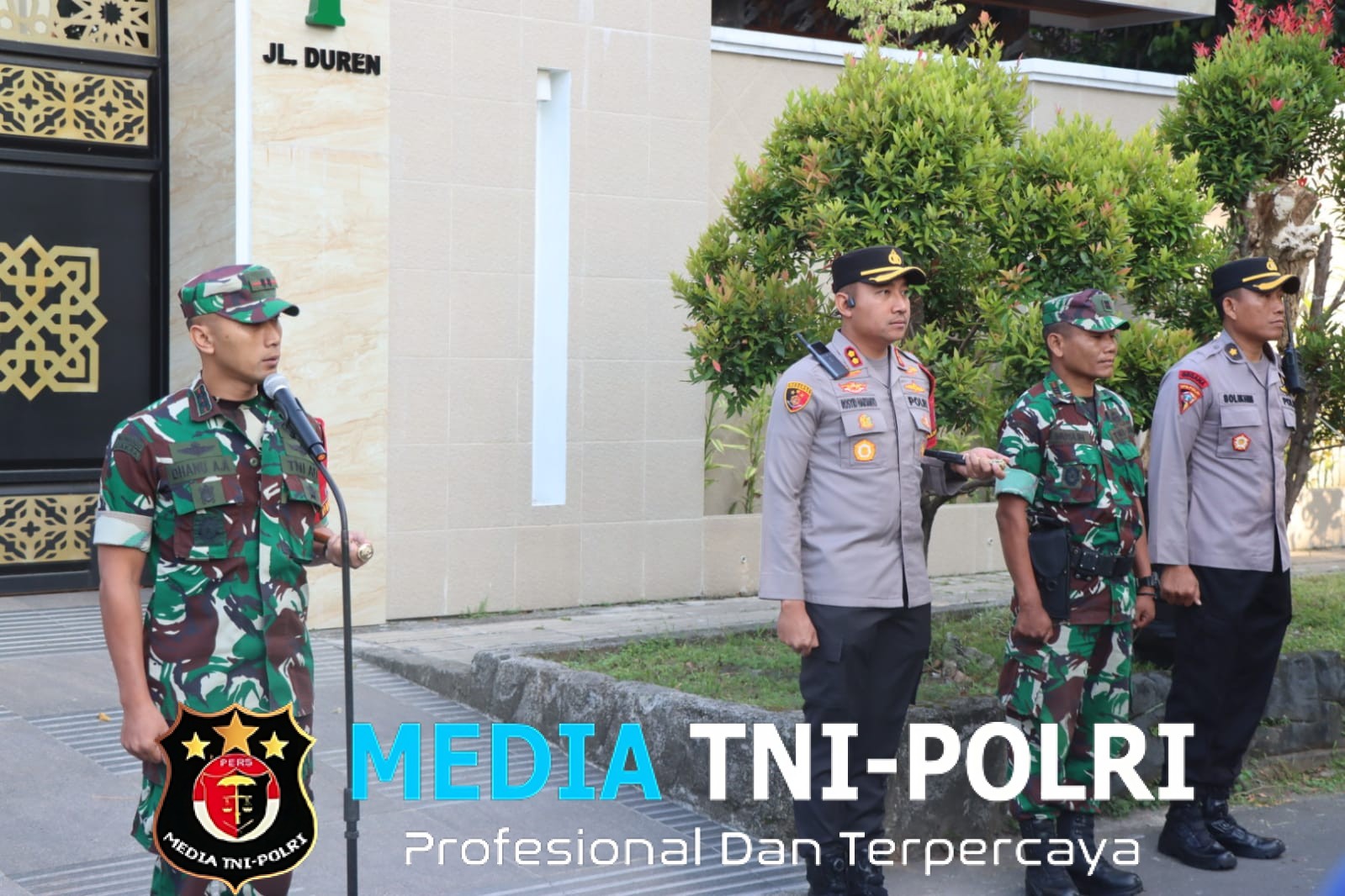 Kodim 0724/Boyolali Bersama Polres Amankan Kunjungan Kerja Wapres Gibran di Kantor Pos Boyolali