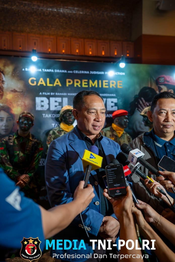 Panglima TNI Hadiri Gala Premiere Film BELIEVE Kisah Patriotisme Prajurit Yang Menginspirasi dan Patut Ditonton