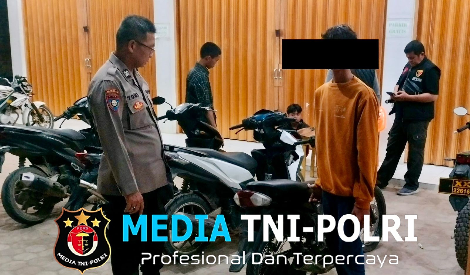 Polsek Seputih Banyak Tindak Tegas Balap Liar, 11 Motor Knalpot Brong Diamankan!
