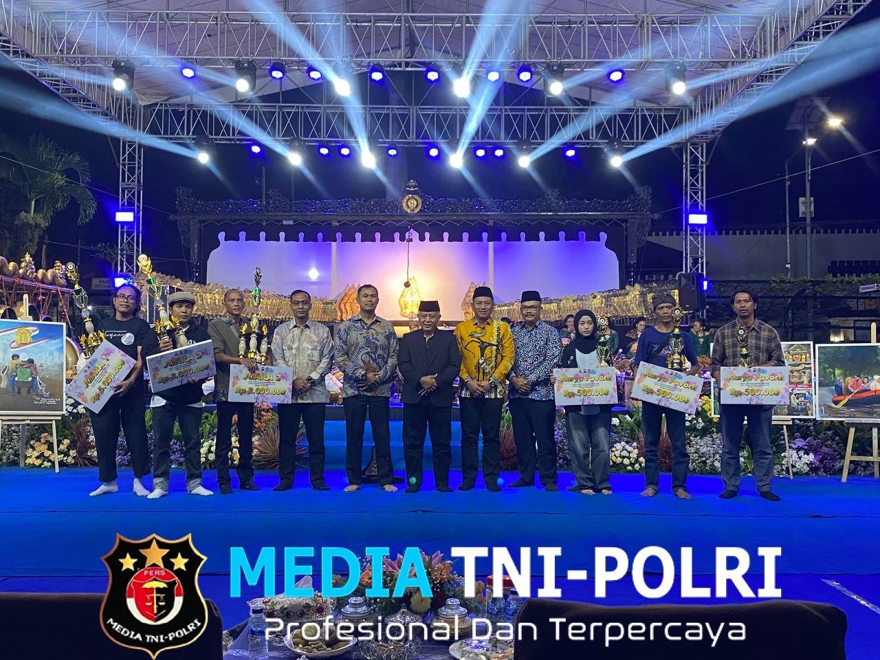 Dandim 0818 Hadiri Gebyar Wayang Kulit Peringatan HUT Bhayangkara ke-79 di Mapolres Malang