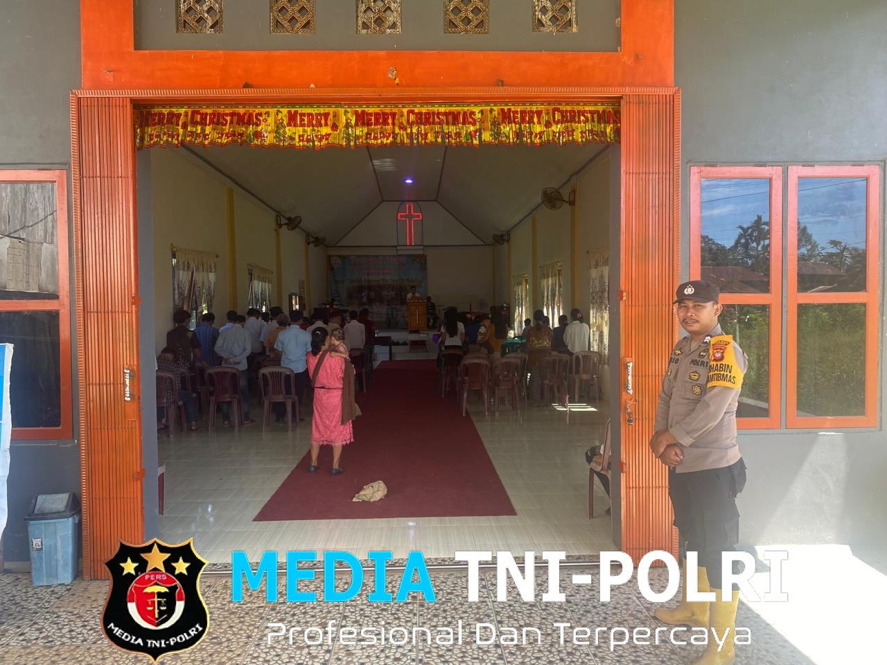 Polsek Meranti Amankan Ibadah Hari Minggu Di Gereja