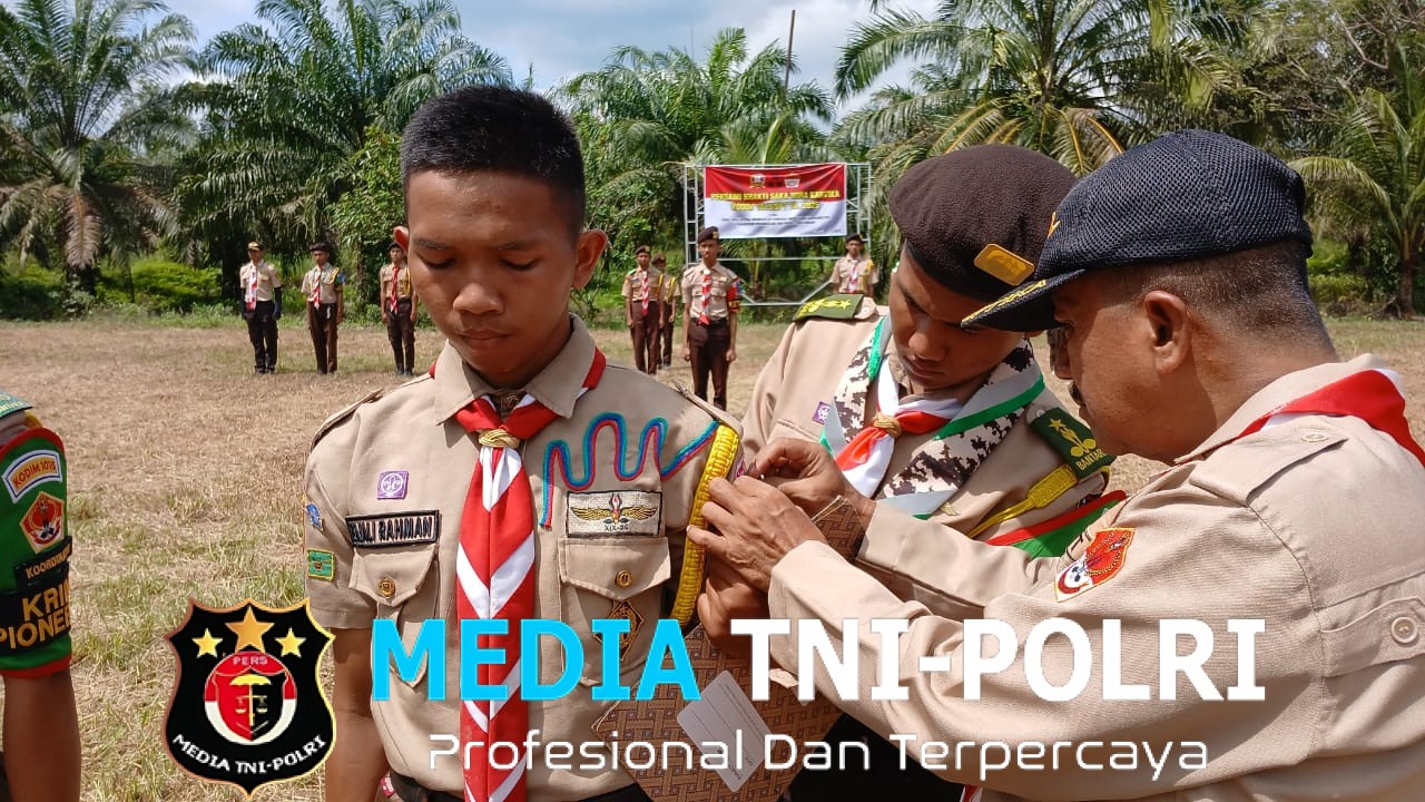 Kodim 1015/Sampit Gelar Upacara Penutupan Perkemahan Sabtu-Minggu (Persami) Saka Wira Kartika TA. 2025