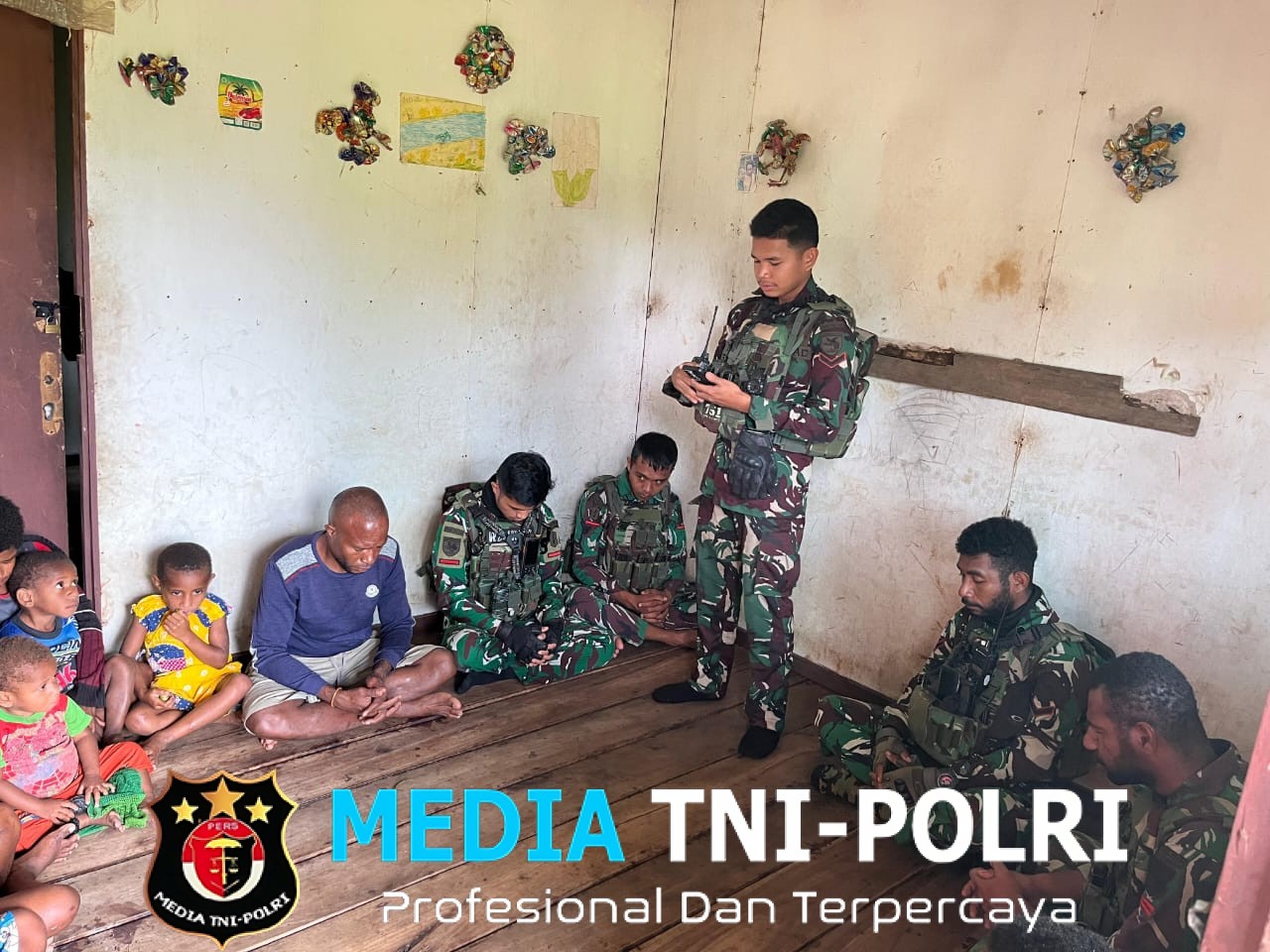 TNI dan Warga Bersatu dalam Iman Pos Dinmot Gelar Ibadah Minggu Penuh Makna di Perbatasan
