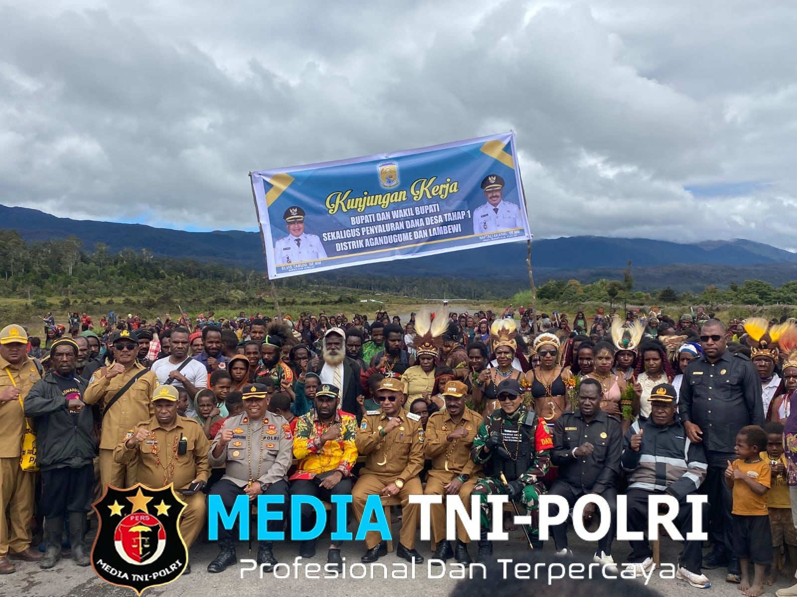 TNI Amankan Kunker Bupati Puncak di Agandugume, Wujud Sinergi untuk Pelayanan Masyarakat