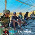 Satgas Yonif 521/DY Anjangsana di Distrik Benawa