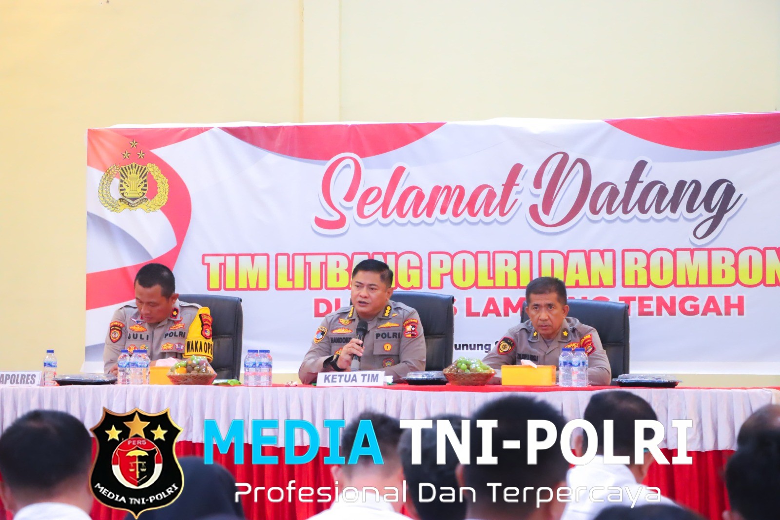 Tim Puslitbang Polri Lakukan Penelitian e-MP dan Ketahanan Pangan di Polres Lampung Tengah
