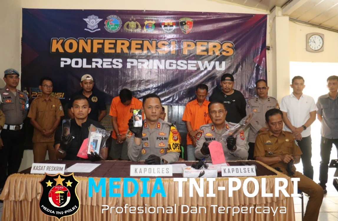 Polisi Tangkap Tiga Pelaku Perampokan Agen BRILink di Pringsewu