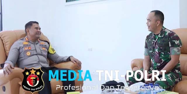 Kapolres Aceh Timur Sambut Kunjungan Silaturahmi Danyon TP 0853/BRB