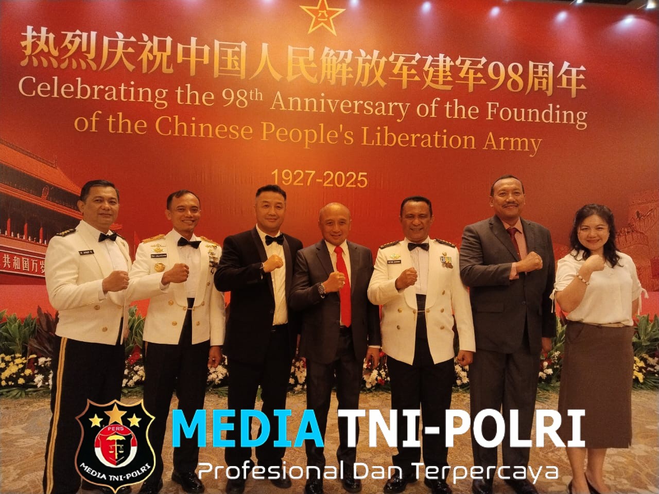 Danpasmar 1 Hadiri Undangan Peringatan Berdirinya Tentara Pembebasan Rakyat Tiongkok Ke-98
