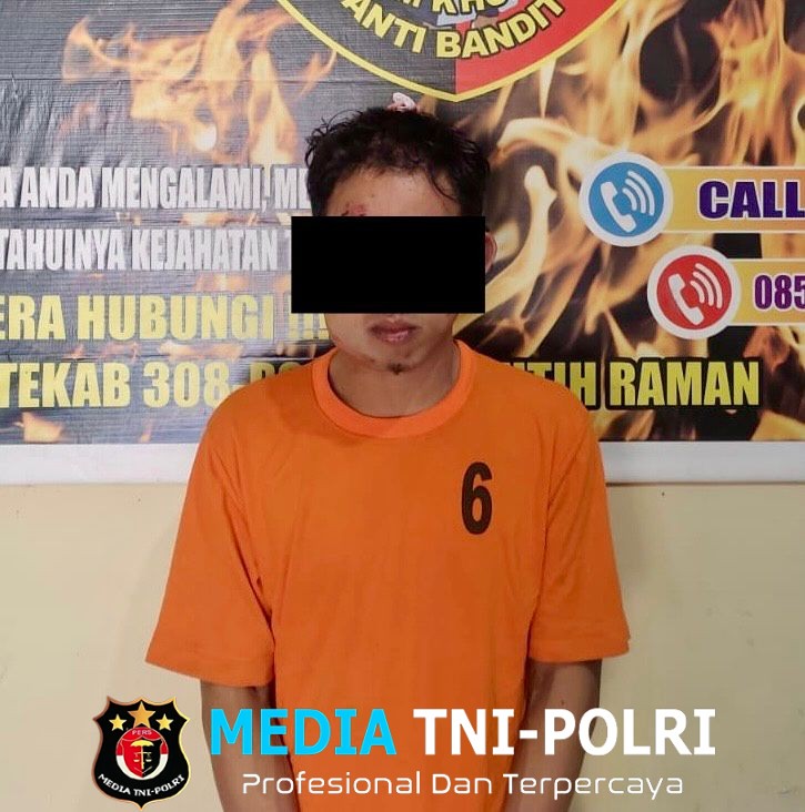 Polsek Seputih Raman Bersama Warga Amankan Pelaku Curanmor di Musholla, Rekan Pelaku Masih Buron