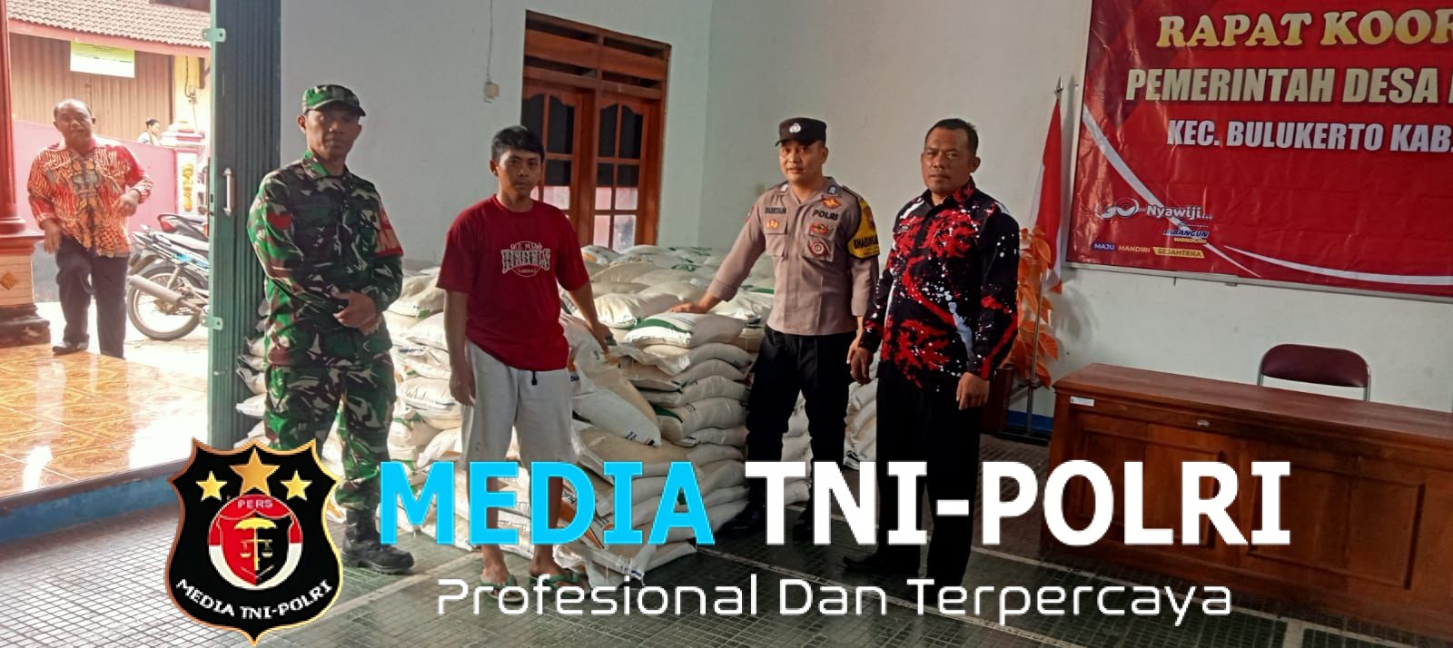 Penyaluran Bantuan Pangan di Bulukerto, Di Kawal Ketat Polres Wonogiri