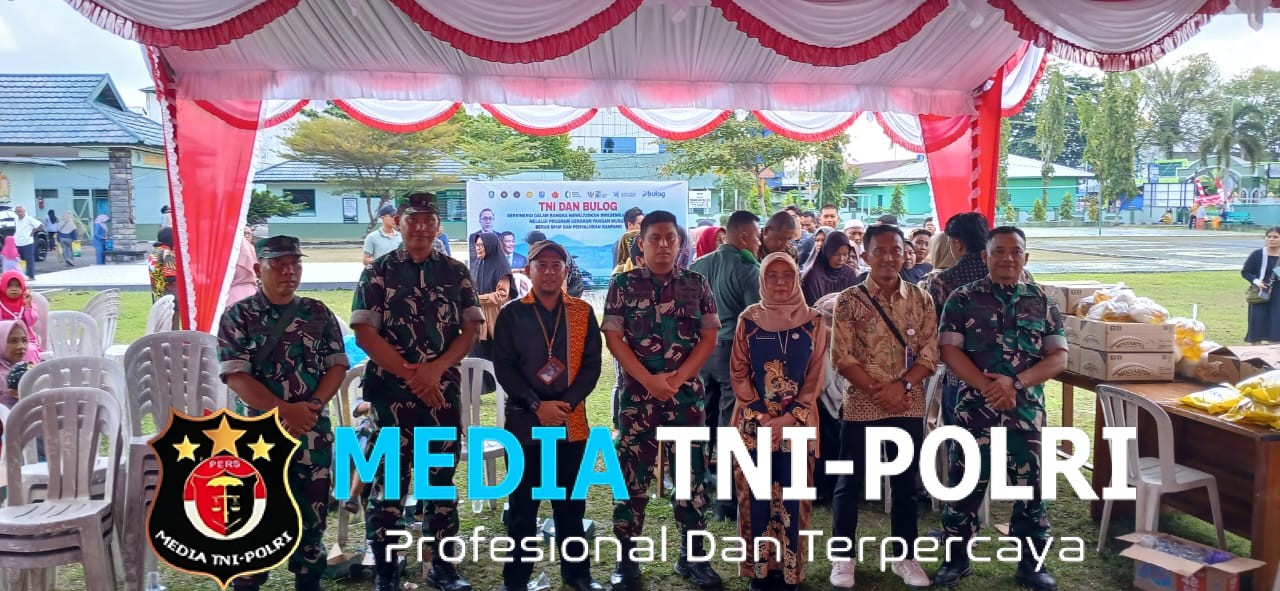 Bantu Penuhi Kebutuhan Warga, Kodim 1015/Sampit Bersama Bulog Kabupaten Kotawaringin Timur Gelar Bazar Murah