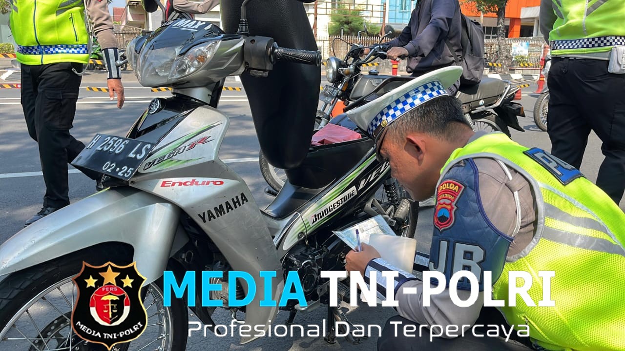 Polda Jateng Kembali Gandeng Samsat Keliling Dalam Razia, Mudahkan Masyarakat Untuk Bayar Pajak Kendaraan