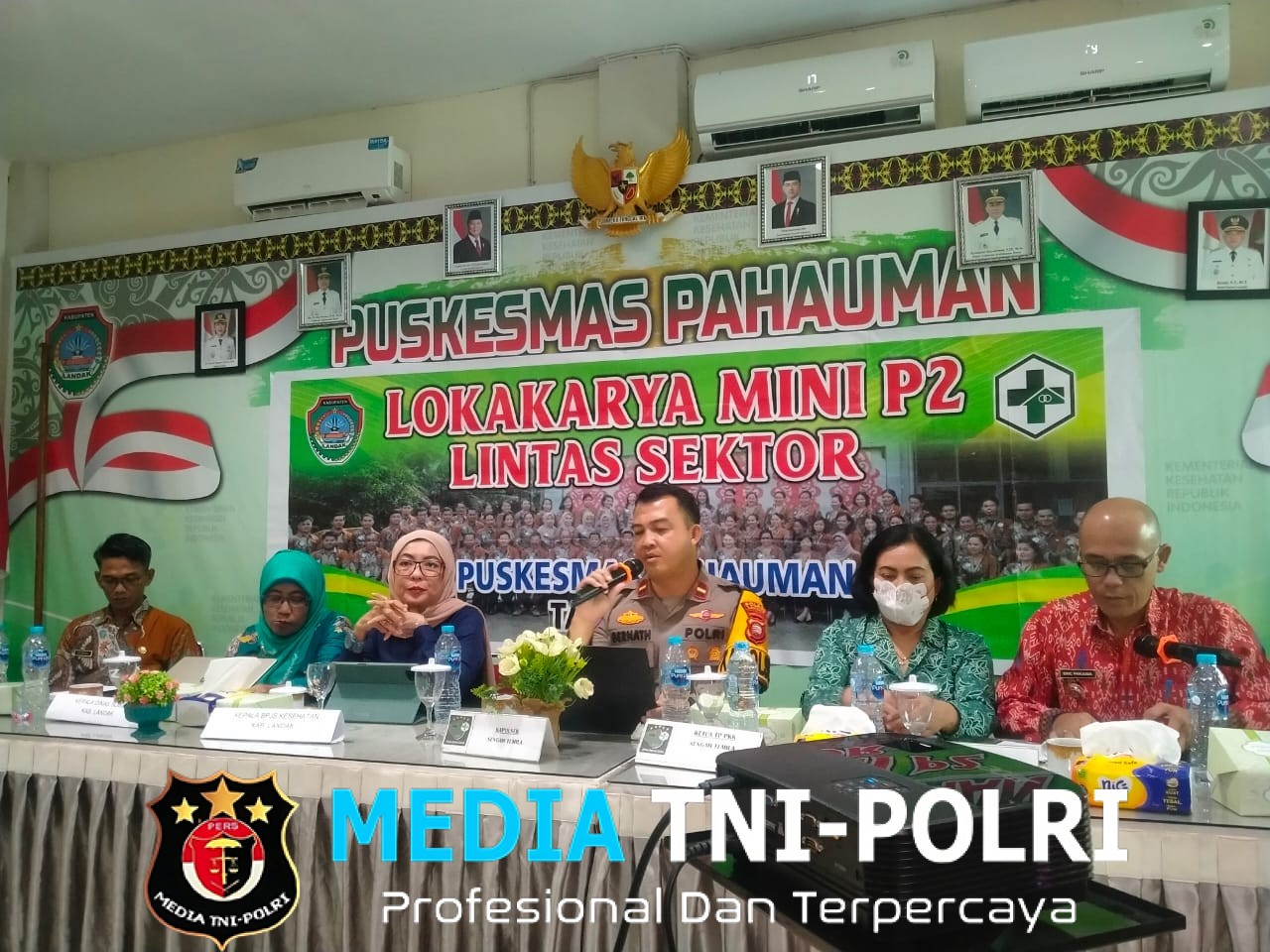 Kapolsek Sengah Temila Hadiri Lokakarya Mini Lintas Sektor Puskesmas Pahauman, Wujudkan Sinergi untuk Peningkatan Kesehatan Masyarakat