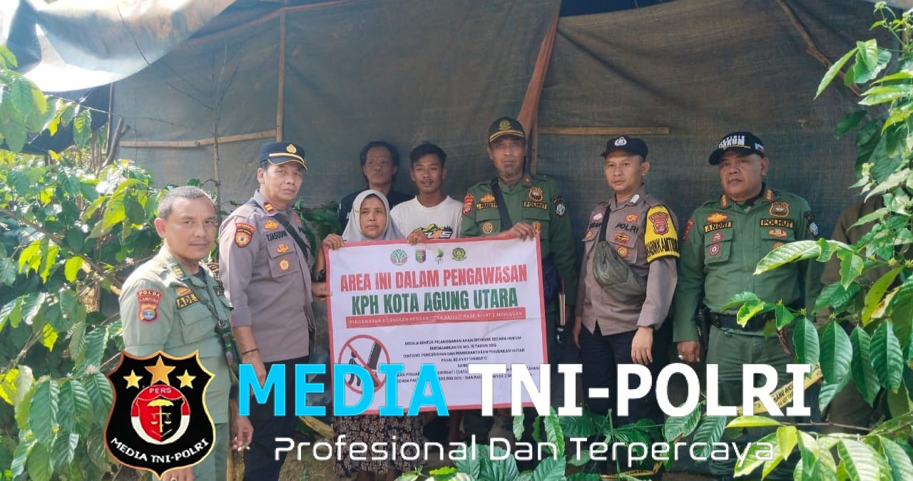 Polsek Wonosobo dan Polhut KPH Kota Agung Utara Tutup Tambang Ilegal di Bandar Negeri Semuong