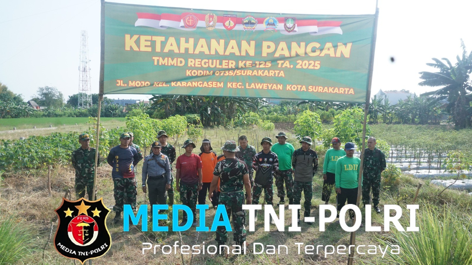 Dukung Program Kasad Tentang Ketahanan Pangan, Satgas TMMD Reguler Ke-125 Laksanakan Kerjabakti Penyiapan Lahan Penanaman Jagung