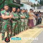 Satgas TMMD Reguler Ke-125 Kodim 0735/Surakarta Membaur Bersama Masyarakat Laksanakan Sholat Jum’at di Lokasi TMMD