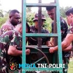 Di Bawah Terik Mentari, TNI Wujudkan Amanah Rakyat Akan Air Bersih