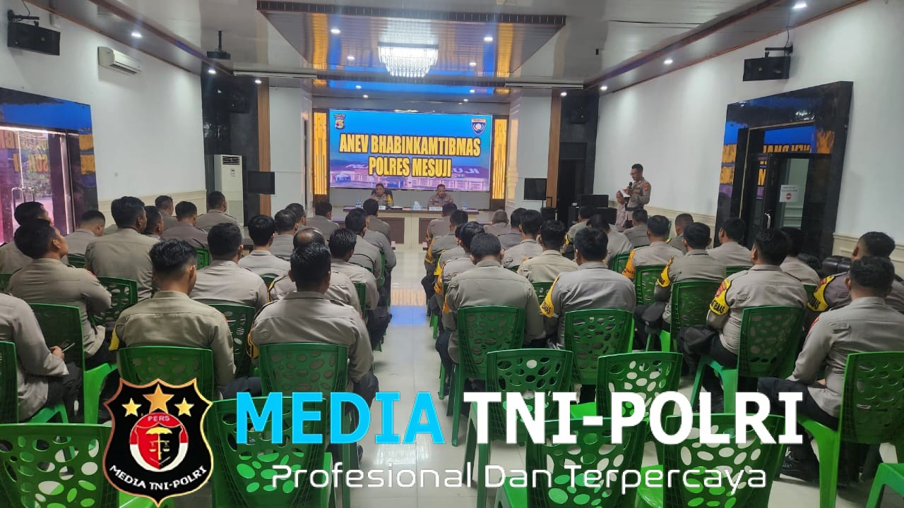 Kapolres Mesuji Pimpin Acara Anev dan Pembinaan Seluruh Bhabinkamtibmas