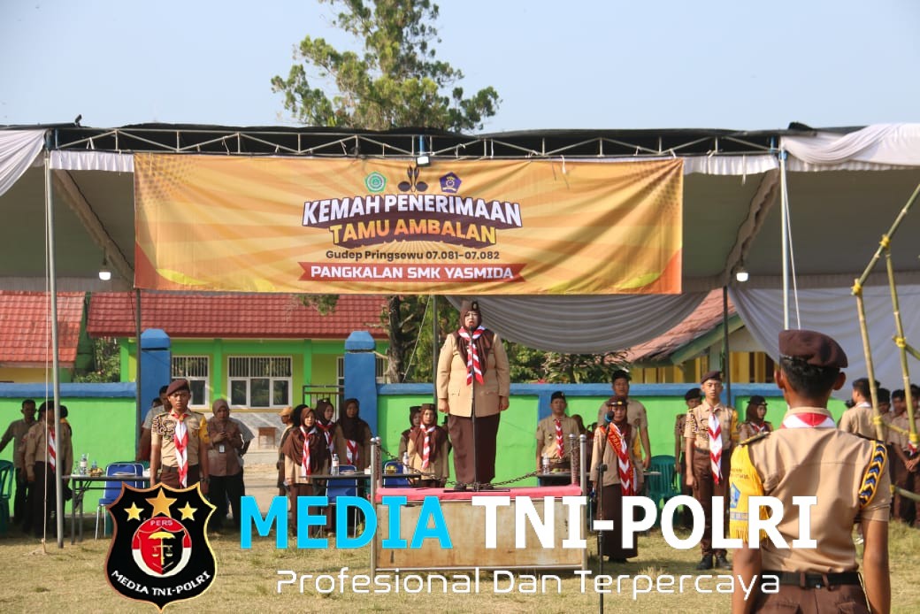 Wakil Bupati Pringsewu Umi Laila Hadiri Penerimaan Tamu Ambalan Pramuka SMK Yasmida
