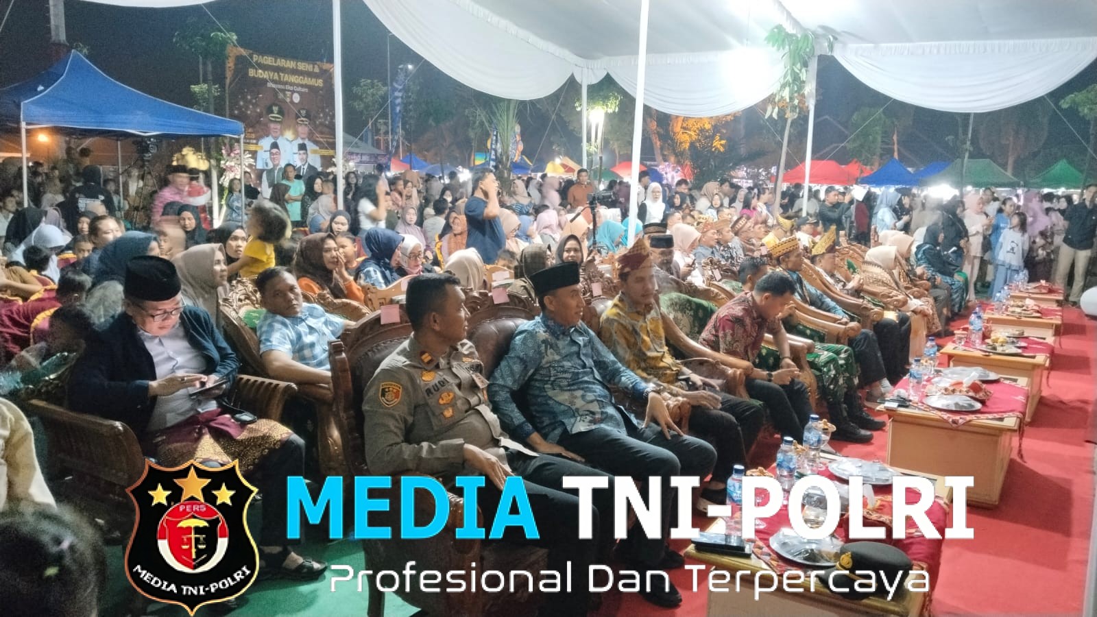 Polres Tanggamus Amankan Pagelaran Seni dan Budaya di Taman Ir. Soekarno Kota Agung