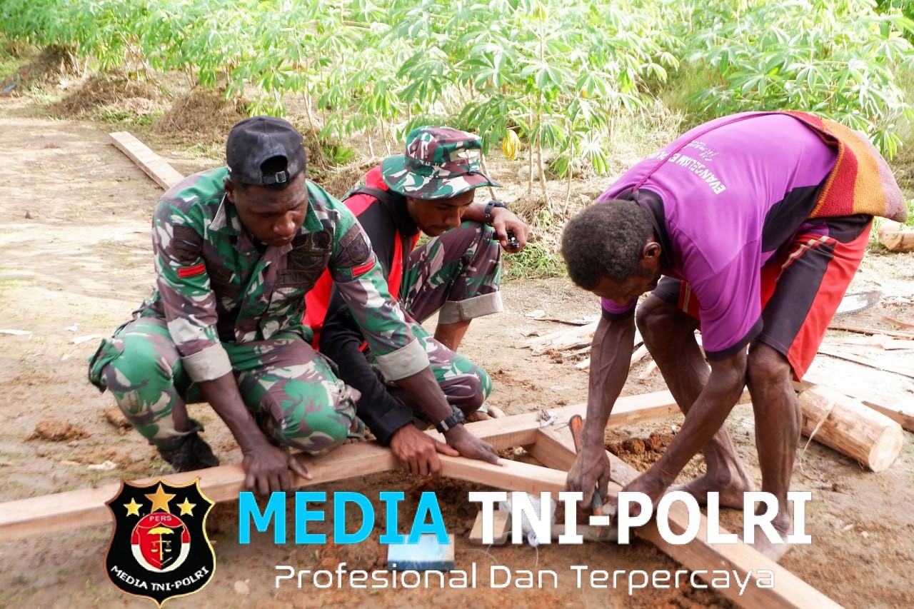 Sentuhan Tulus Tangan Prajurit Hadirkan Rumah Impian Masyarakat Kamno Sari