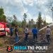 Respon Cepat Polres Tulang Bawang Barat dan Polsek Tulang Bawang Tengah Serta Tim Gabungan Padamkan Api Karhutla di Tiyuh Panaragan