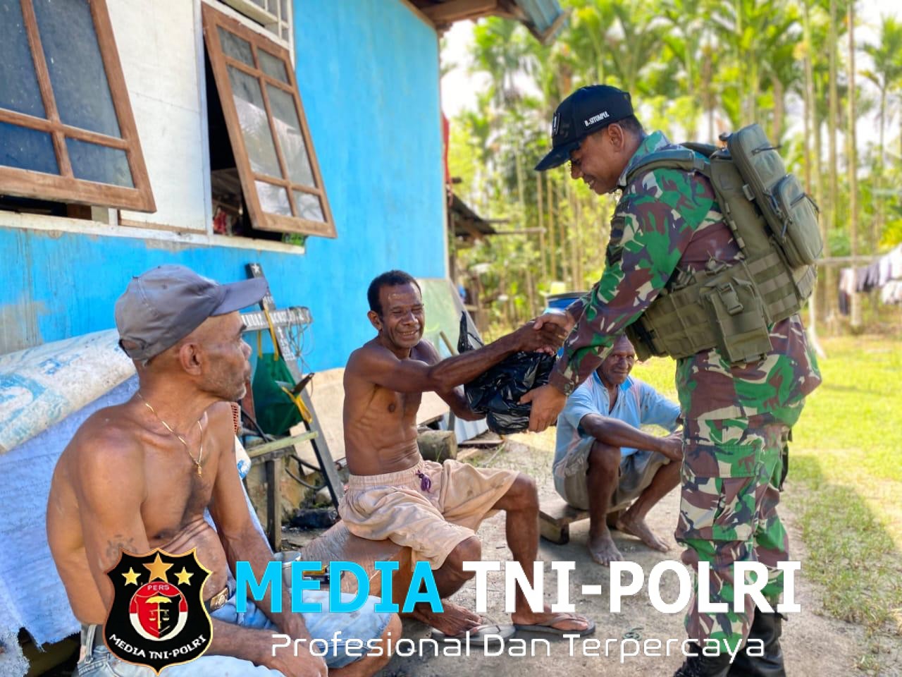 Keceriaan Di Perbatasan Indonesia Papua Bersama Satgas Yonif 131/Brajasakti