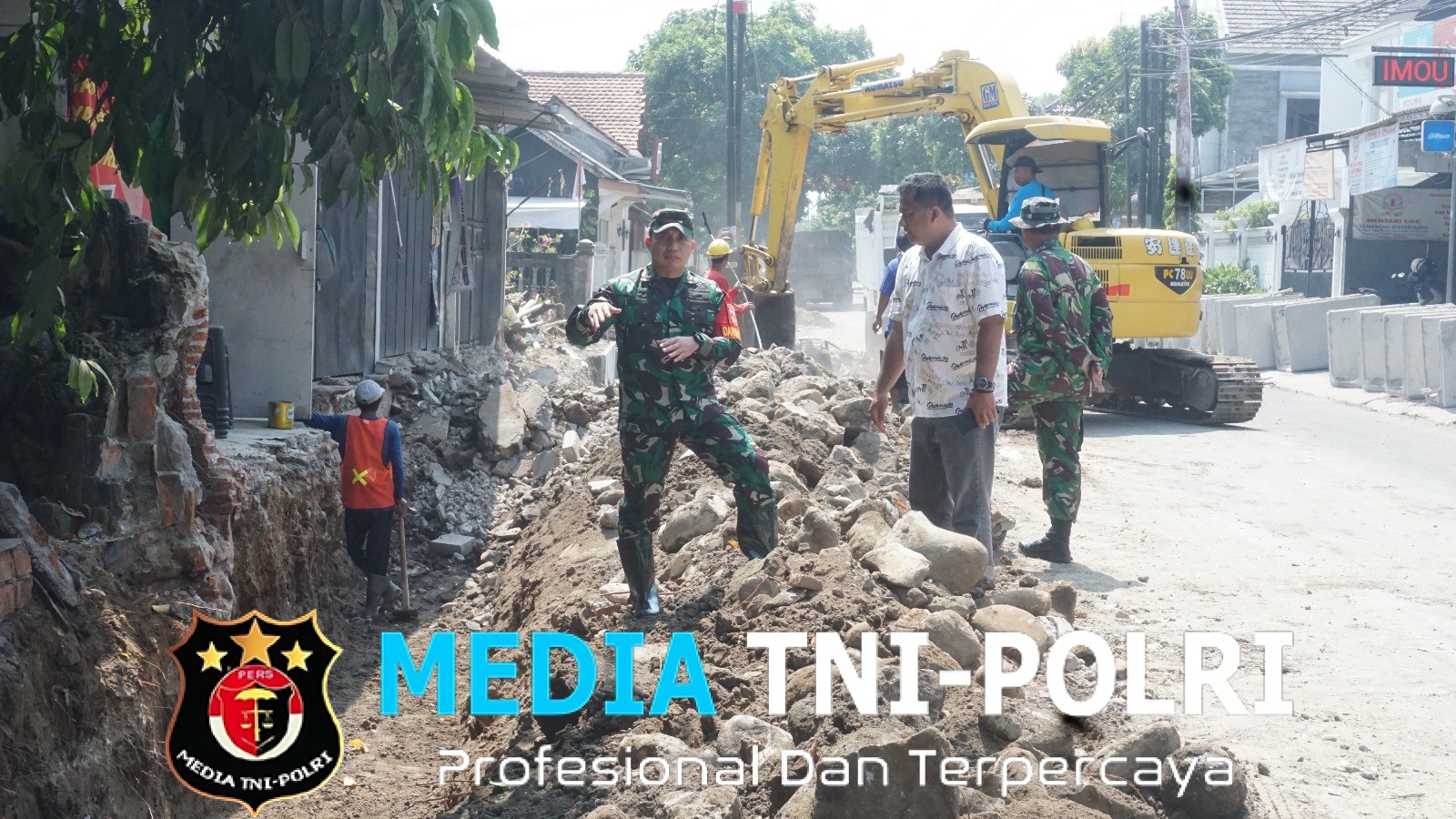 Alat Berat Diterjunkan di Lokasi TMMD Reguler Ke-125 Kodim 0735/Surakarta, Percepat Pembangunan Sasaran Fisik