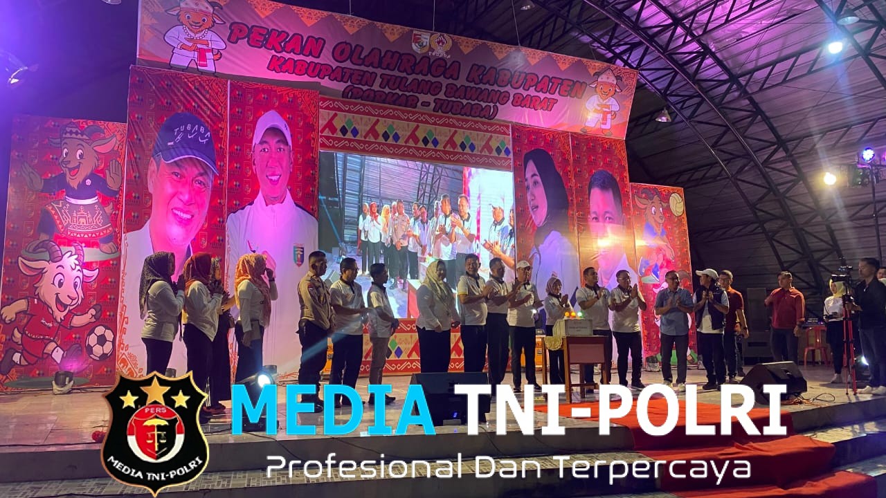 Polres Tulang Bawang Barat Laksanakan Pengamanan Acara Pembukaan Pekan Olahraga (PORKAB) Tubaba Ke 1