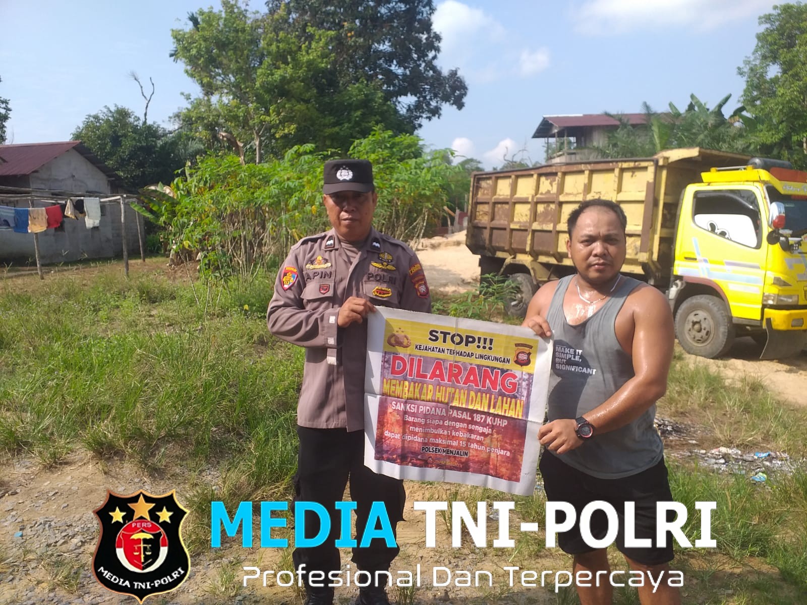 Polsek Entikong Gencarkan Sosialisasi Karhutla Lindungi Hutan Demi Masa Depan Anak Cucu